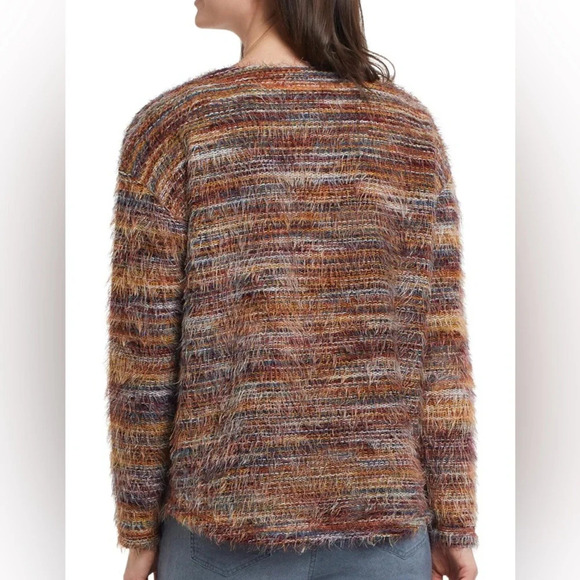 Tribal eyelash drop shoulder long sleeve  sweater| size medium - Picture 3 of 7